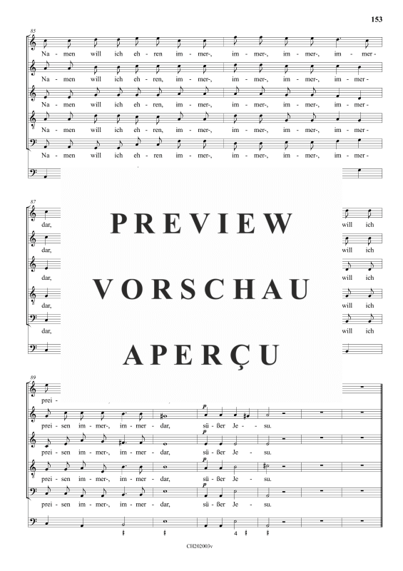 gallery: Süßer Jesu, meine Freude , , (Gemischter Chor 5-stimmig)