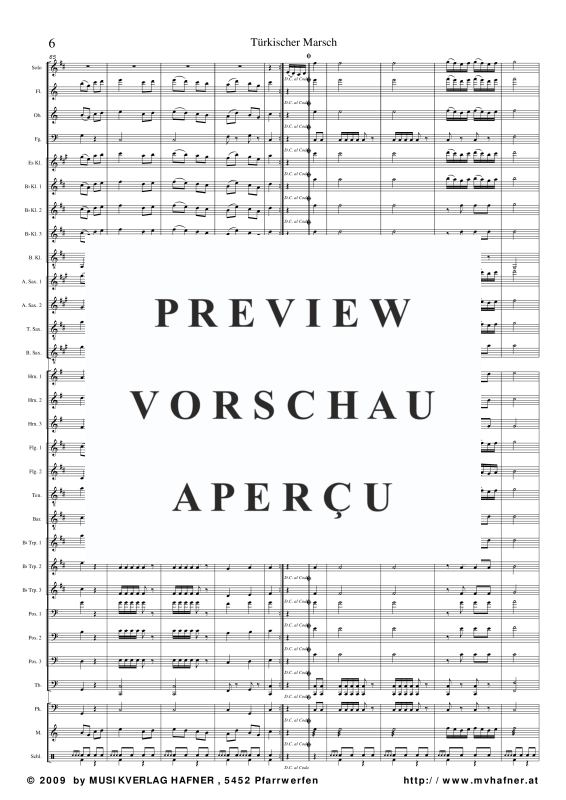 Product gallery: Page 11 of 11 Türkischer Marsch, , (large wind orchestra)