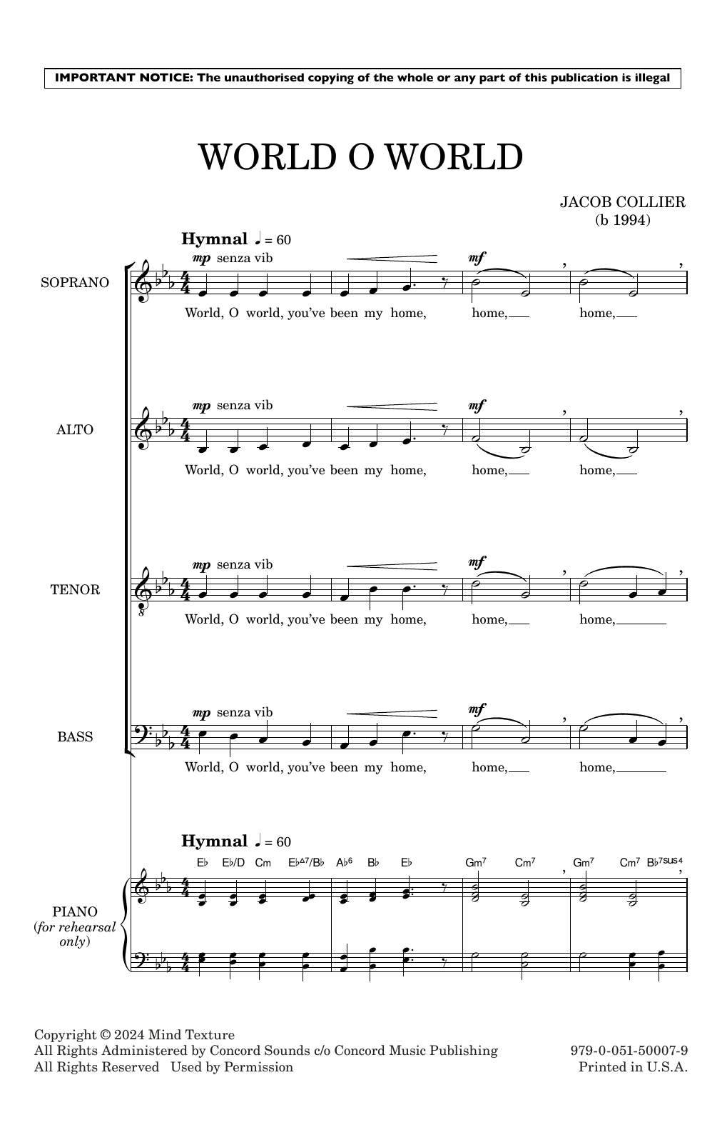 Product gallery: Page 1 of 1 World O World, Jacob Collier