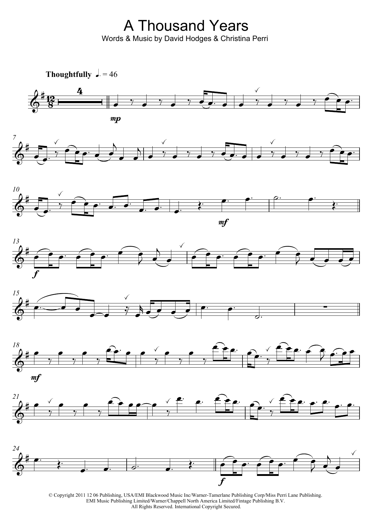 Product gallery: Page 1 of 1 A Thousand Years, Christina Perri