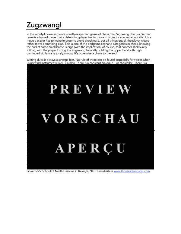 Produktgalerie: Seite 4 von 11 Zugzwang!, , (Horn in F und Fagott)
