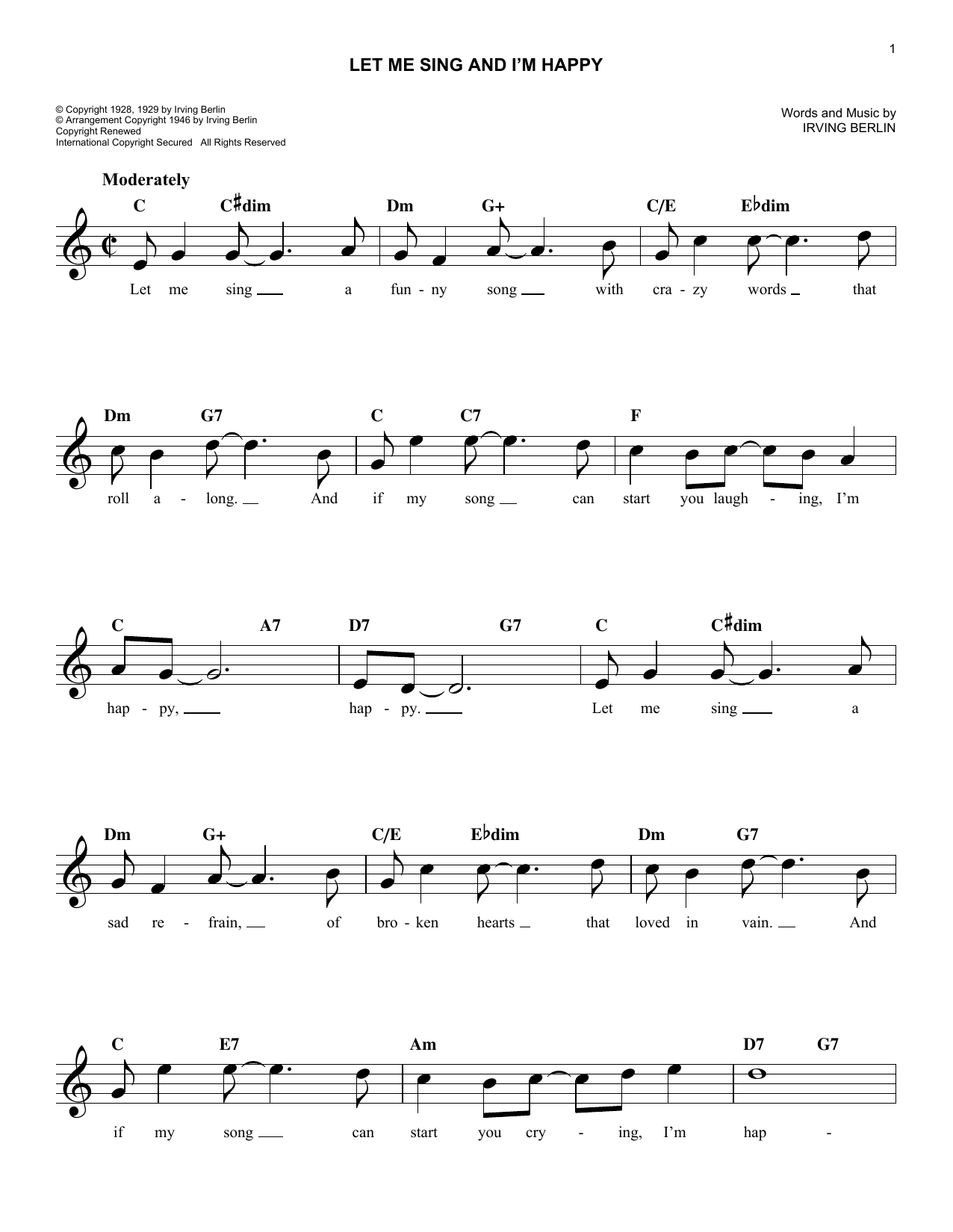 Produktbild zu: Let Me Sing And I'm Happy