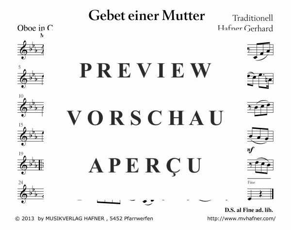 Product gallery: Page 8 of 11 Gebet einer Mutter, , (large wind orchestra)
