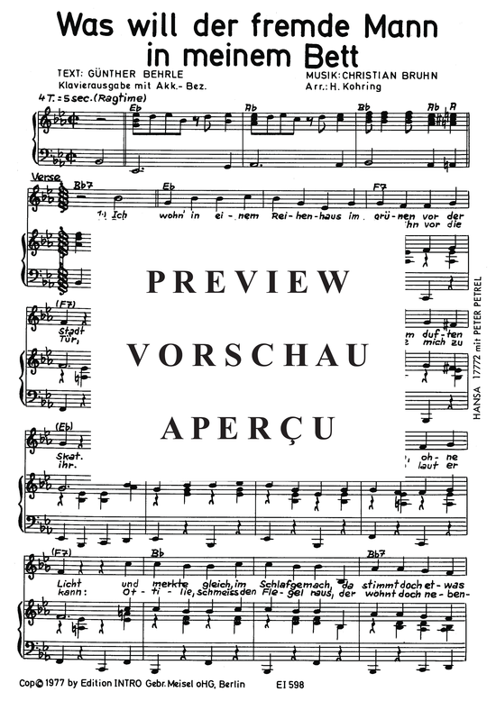 Produktgalerie: Seite 4 von 5 Was will der fremde Mann in meinem Bett, Petrel, Peter, Klavier und Gesang