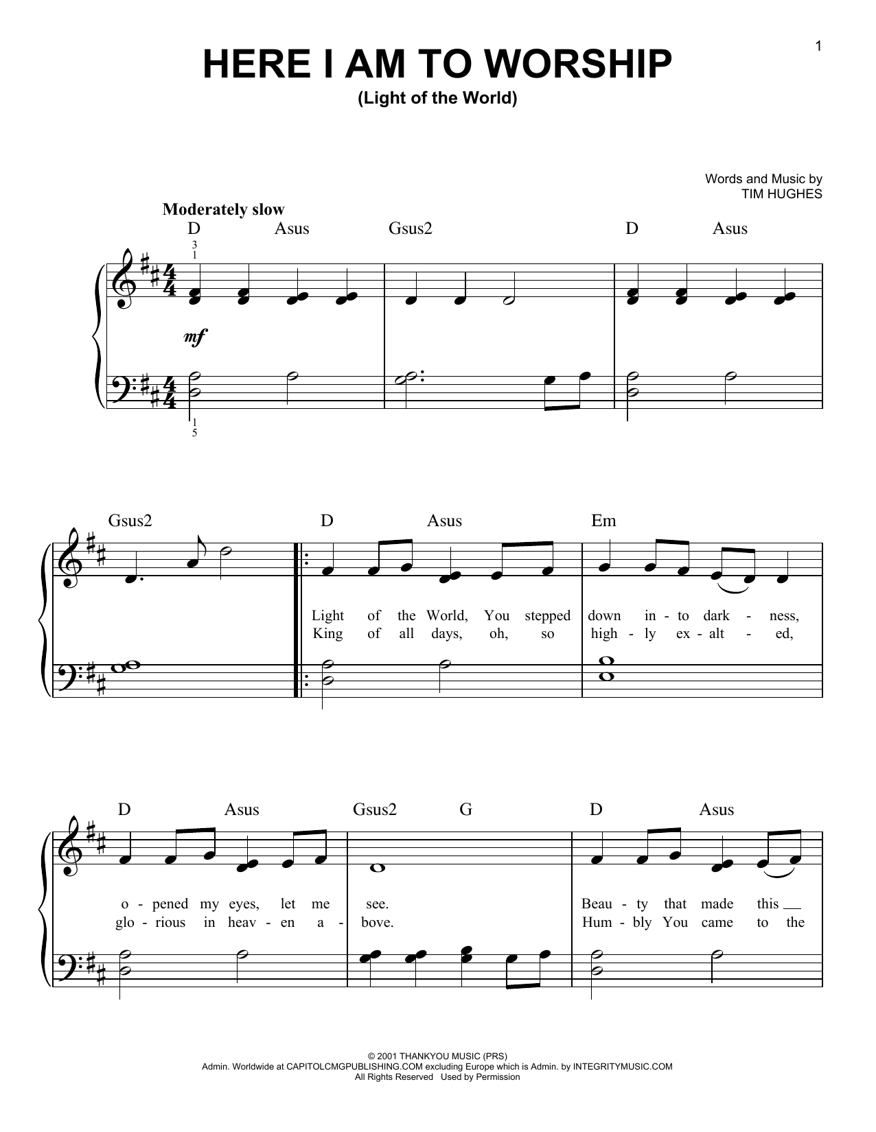 Produktgalerie: Seite 1 von 1 Here I Am To Worship (Light Of The World), Phillips, Craig & Dean, Klavier