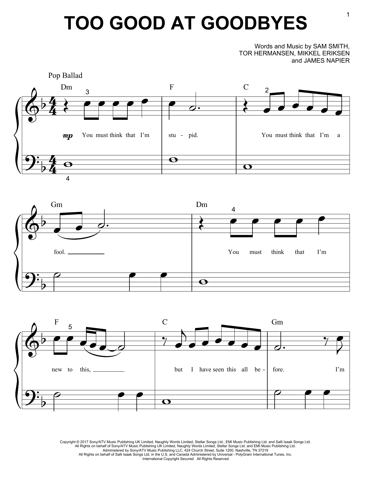 Produktbild zu: Too Good At Goodbyes