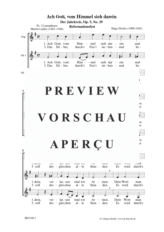 gallery: Ach Gott, vom Himmel sieh darein (Der Jahrkreis, Op.5, Nr.29), , Frauenchor SAA