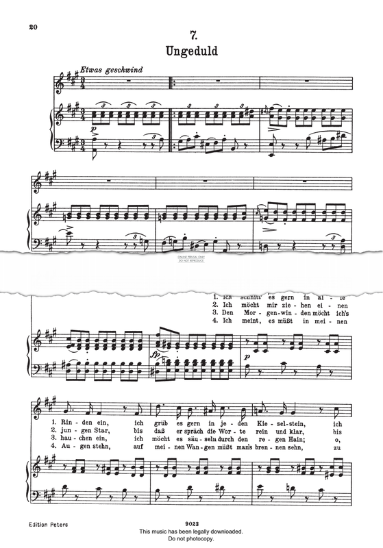 Produktbild zu: Ungeduld (from 'Die Schöne Müllerin Op.25 D795')