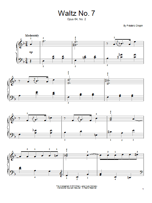 Product picture to: Waltz In C# Minor, Op. 64, No. 2