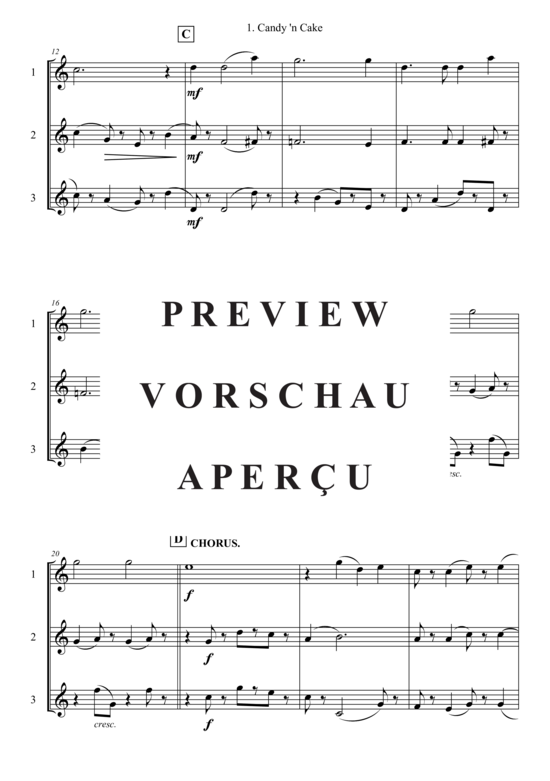 Produktgalerie: Seite 3 von 4 Candy ´n Cake , , (Trompeten Trio)