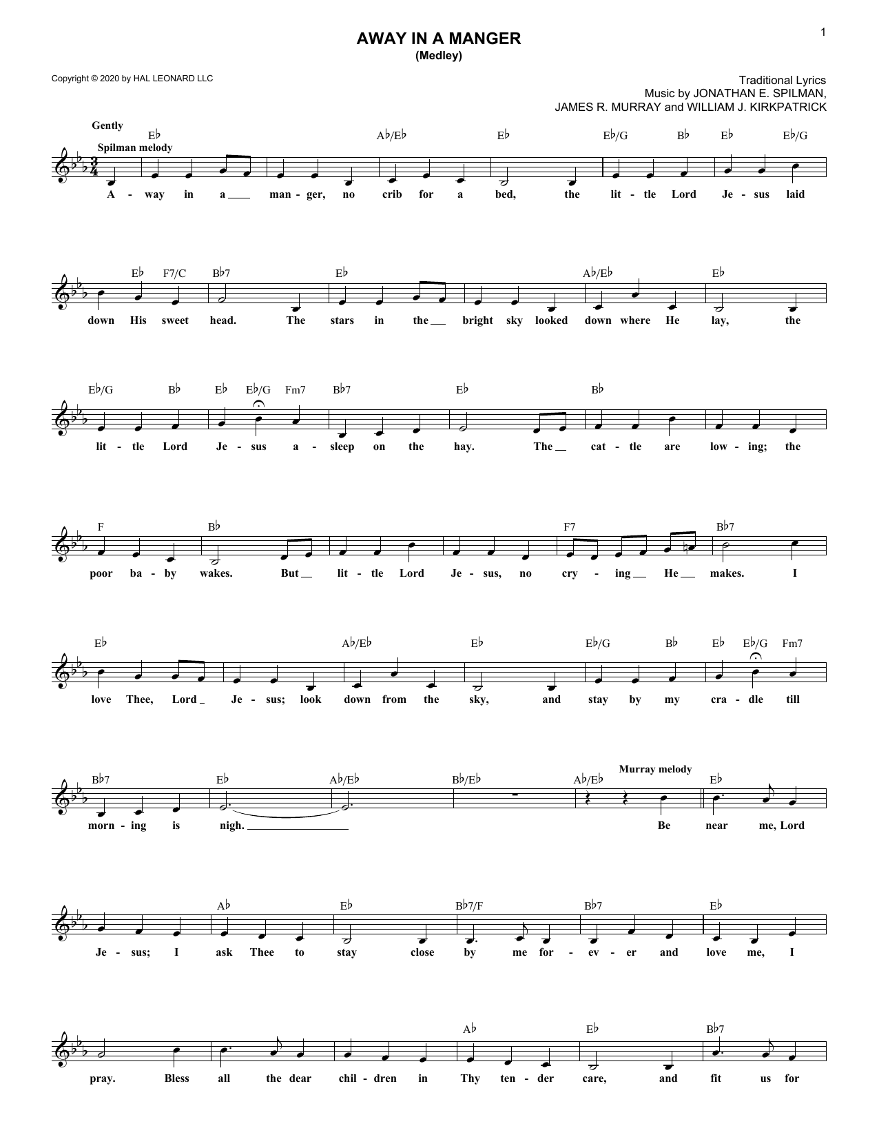 Produktbild zu: Away In A Manger (Medley)