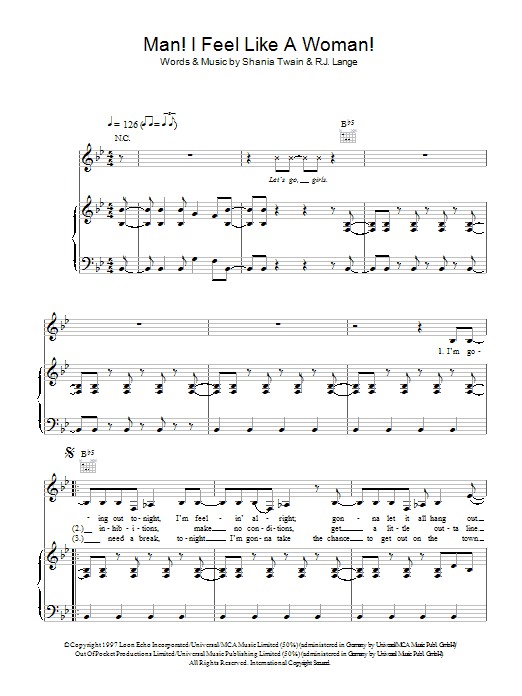 Produktgalerie: Seite 1 von 1 Man! I Feel Like A Woman!, Shania Twain, Gesang, Gitarre, Klavier