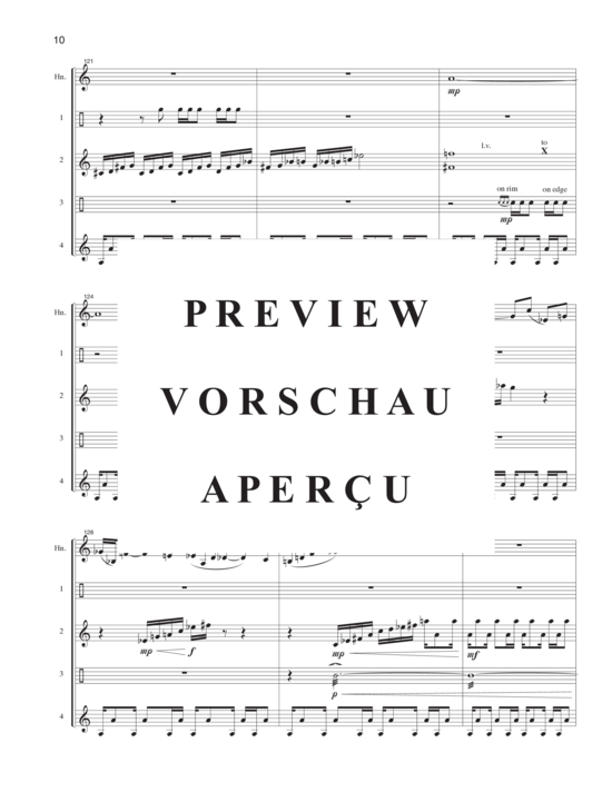 Product gallery: Page 13 of 21 Reflective Journey , , (horn solo and percussion quartet)