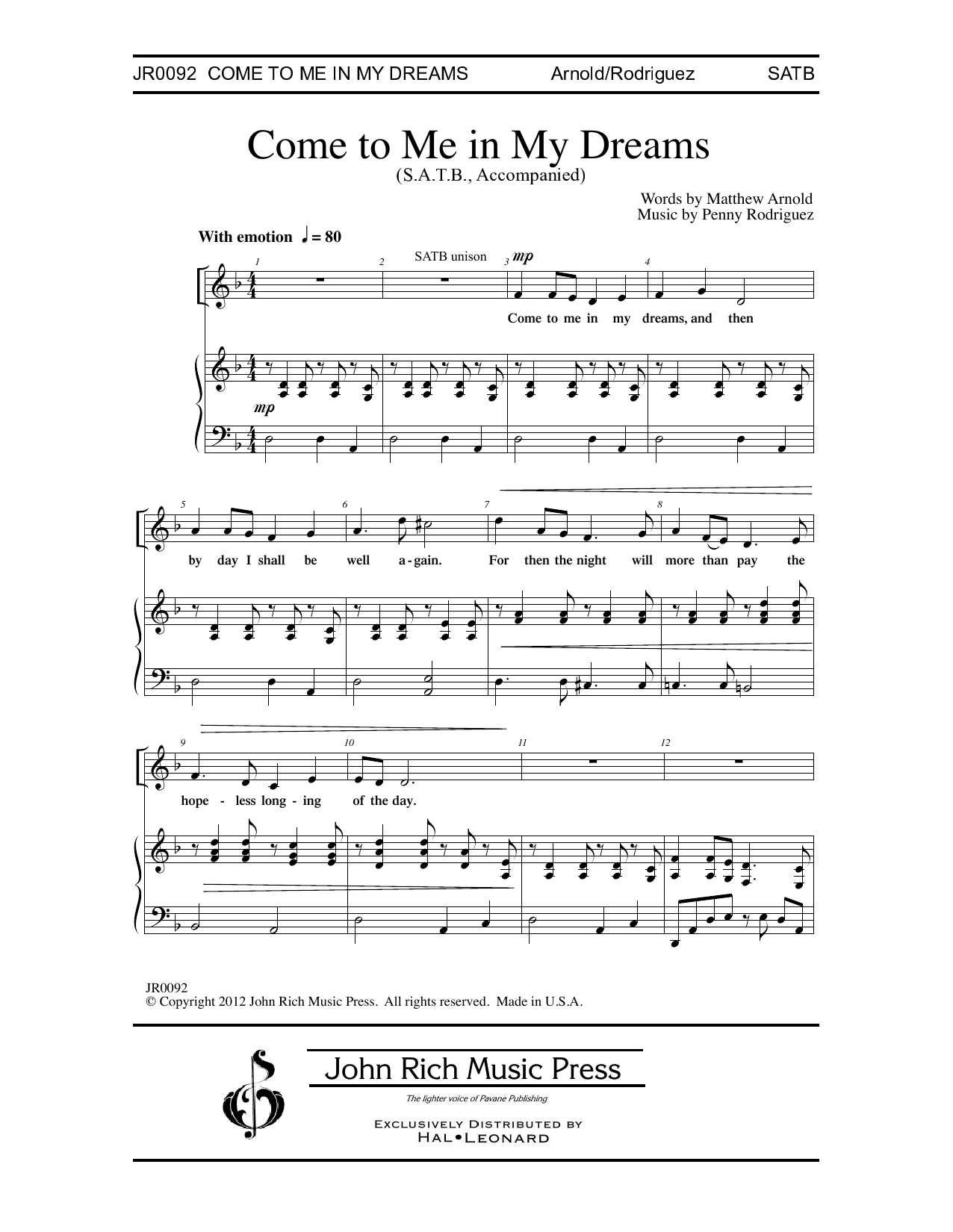 Produktbild zu: Come to Me in My Dreams