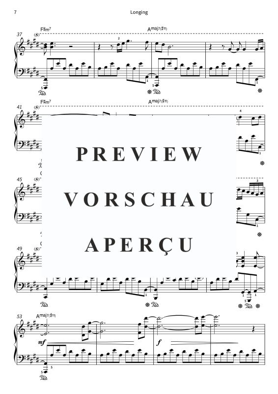 Produktgalerie: Seite 9 von 11 Longing, , Klavier Solo