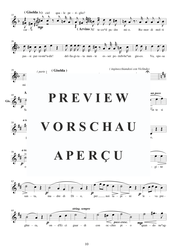 Produktgalerie: Seite 11 von 11 I Lombardi - (Act 1-VI) Salve Maria di grazie il petto, , Gemischter Chor SST und Klavier
