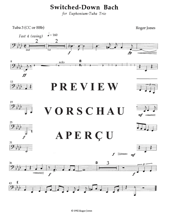 Produktgalerie: Seite 8 von 8 Switched Down Bach , , (Tuba Trio ETT)