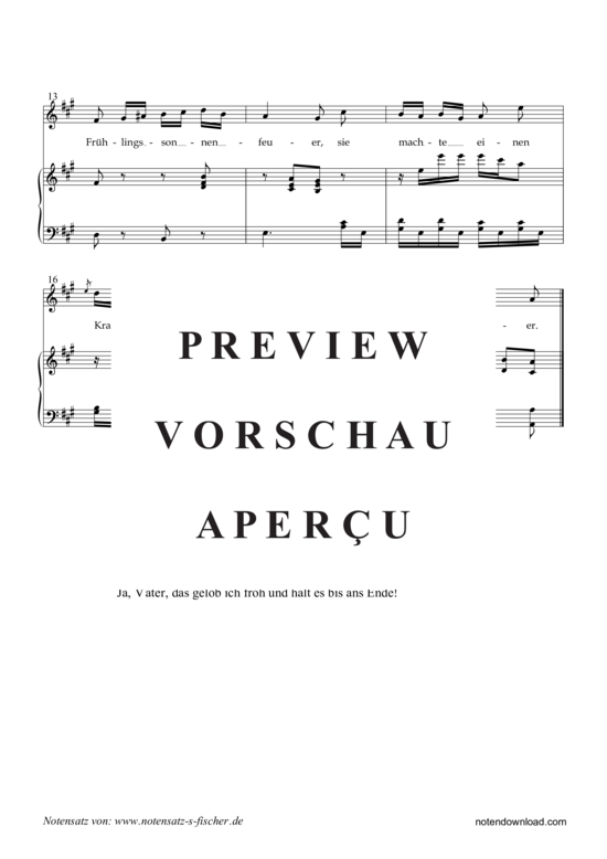 Product gallery: Page 3 of 3 Am Bach ein Rosenstöckchen stand , , Piano and Voice