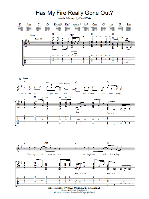 Produktgalerie: Seite 1 von 1 Has My Fire Really Gone Out?, Paul Weller, Gitarre