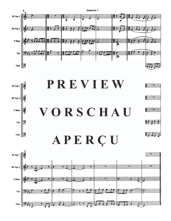 Produktgalerie: Seite 10 von 11 Quintet No. 2, , BlechblÀserquintett
