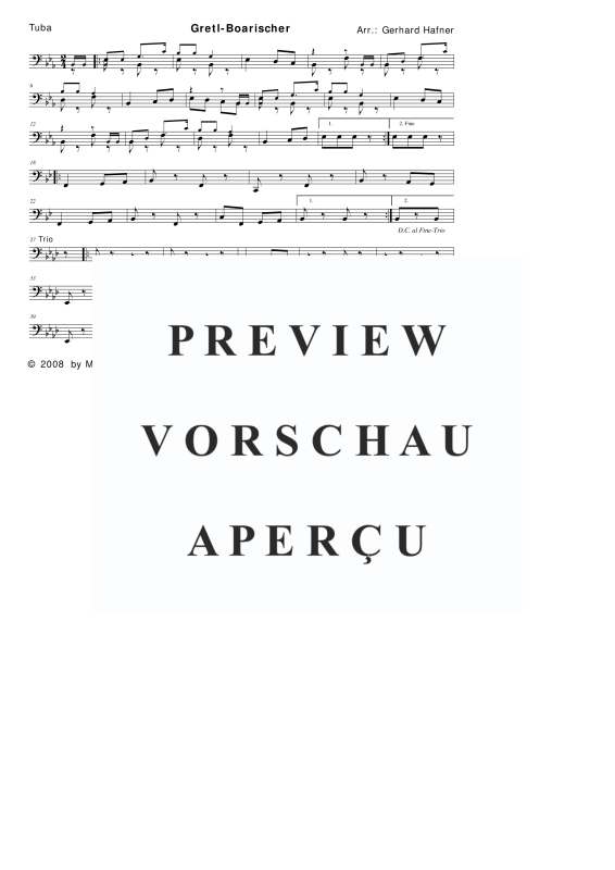 Product gallery: Page 10 of 11 Gretl-Boarischer, , (woodwind and brass)