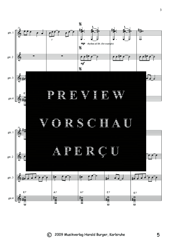 Produktgalerie: Seite 8 von 11 Barga Blues, , Quartett Gitarre