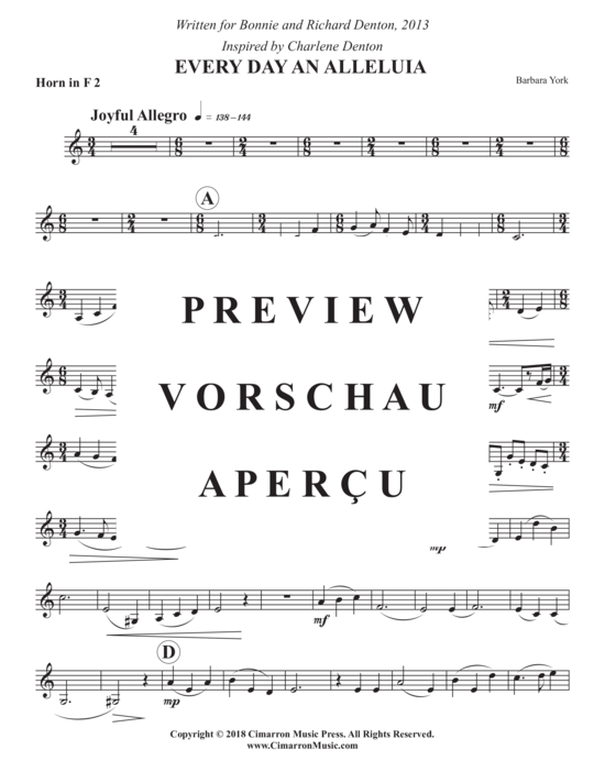 Product gallery: Page 21 of 21 Every Day and Alleluia , , (2x horn in F + piano)