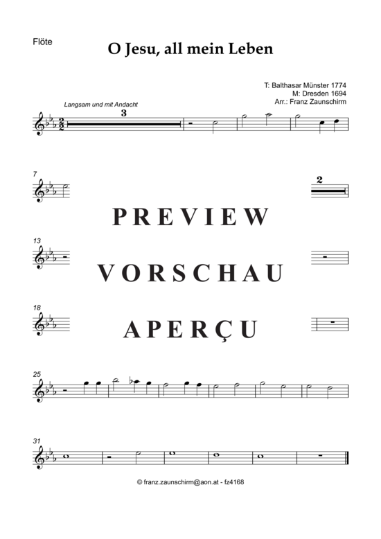 Product gallery: Page 5 of 8 O Jesu, all mein Leben bist du , , (flute + piano)