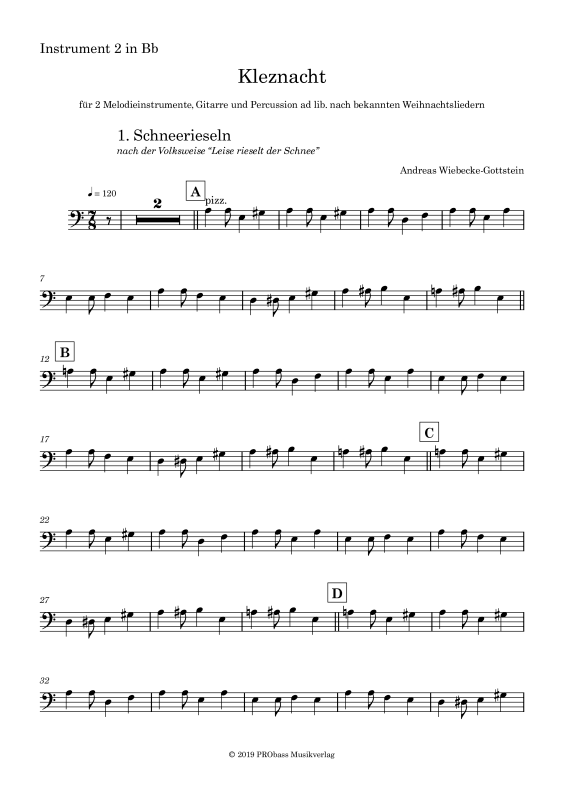 gallery: Kleznacht, , 2nd Part In Bb For Quartet