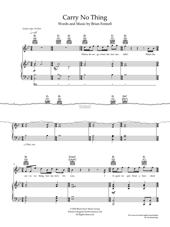 Produktgalerie: Seite 1 von 1 Carry No Thing, SYML, Gesang, Gitarre, Klavier