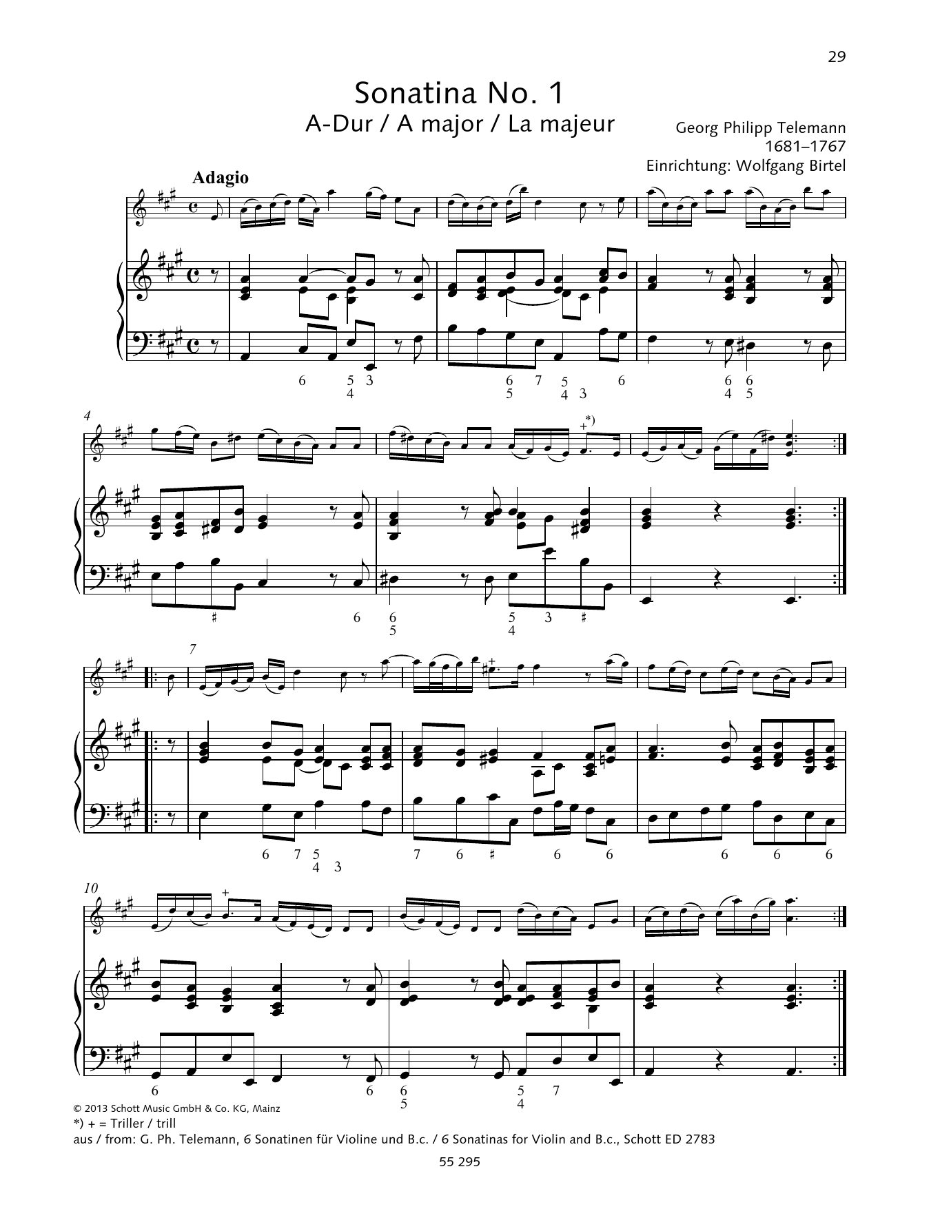 Produktbild zu: Sonatina No. 1