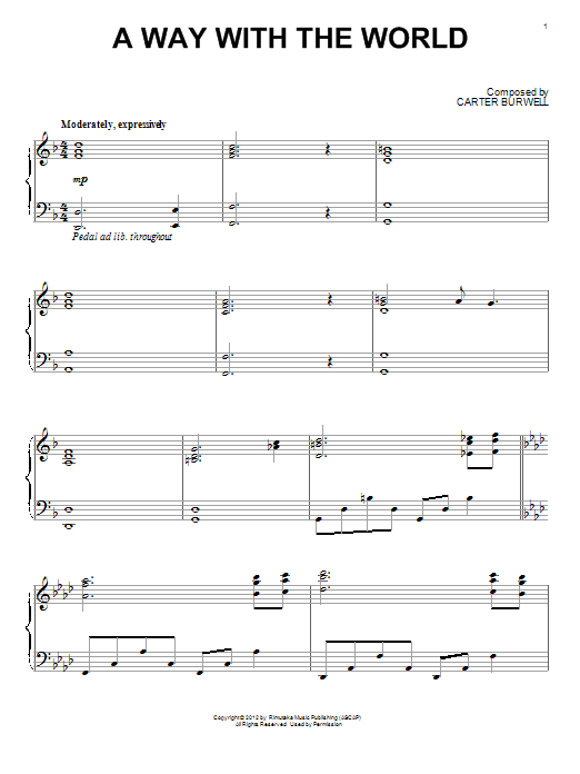 Product gallery: Page 1 of 1 A Way With The World, Carter Burwell