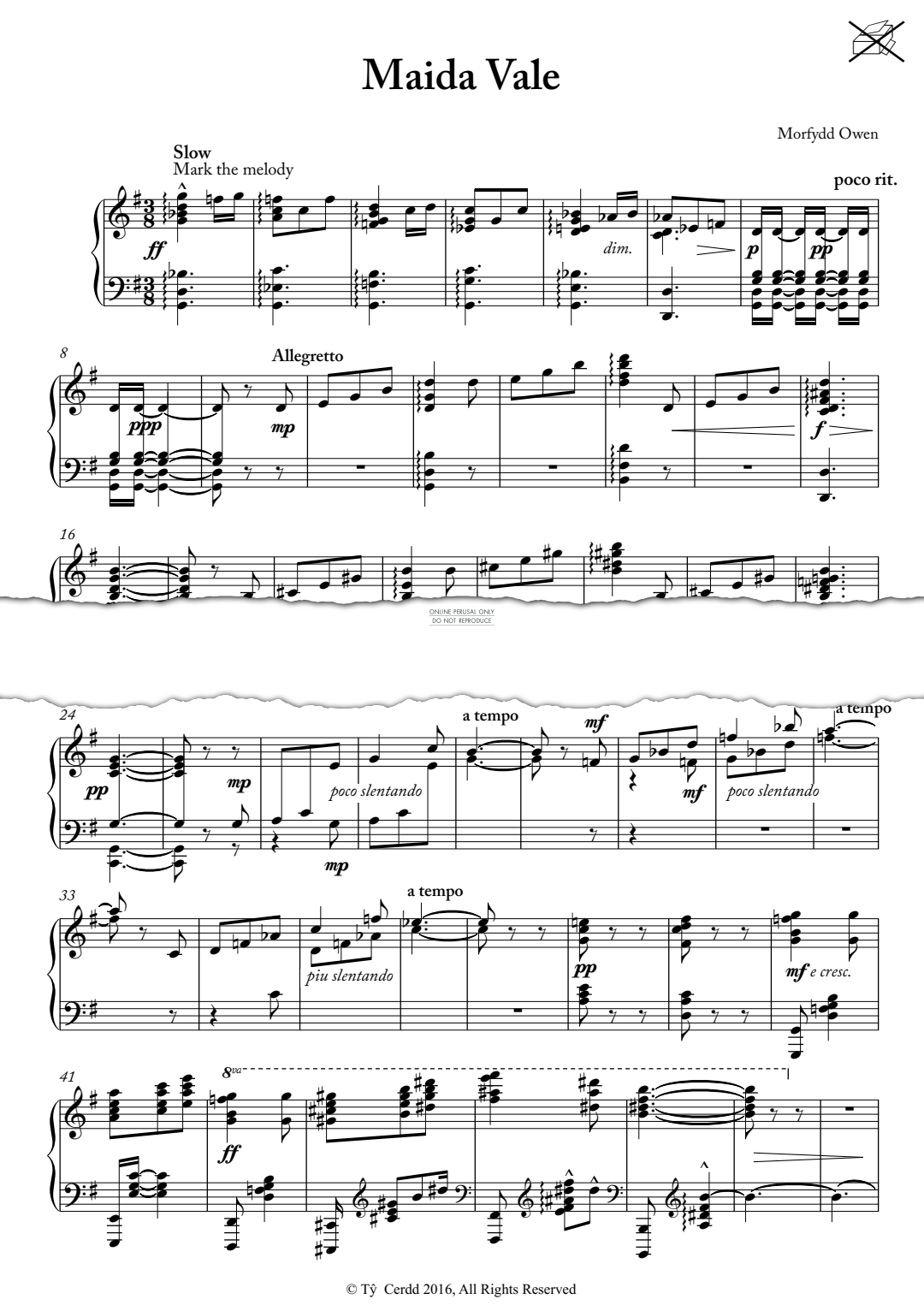 Produktgalerie: Seite 1 von 1 Maida Vale, Morfydd Owen, Klavier