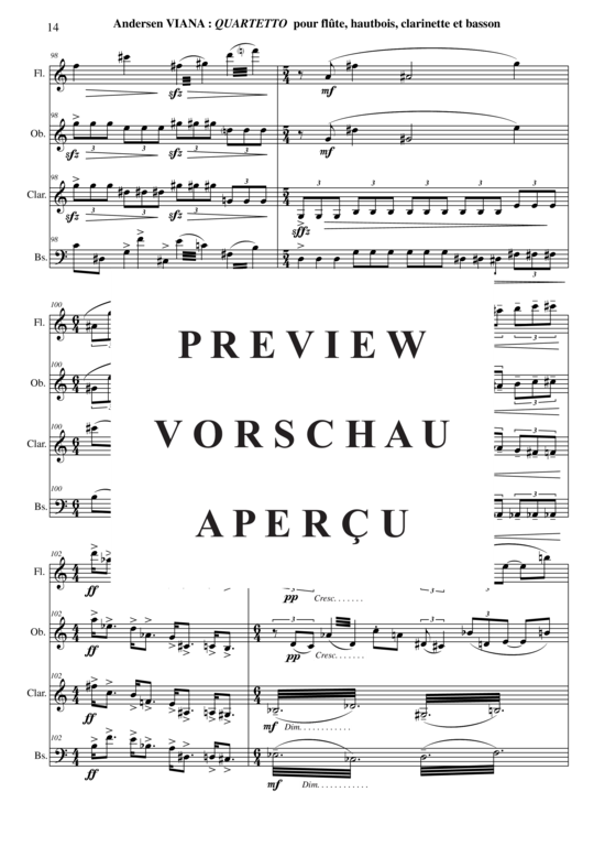 Product gallery: Page 15 of 21 Quartet , , (Woodwind Quartet)