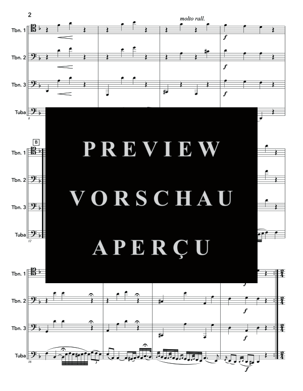 Produktgalerie: Seite 6 von 11 Czardas, , (Blechbläser Quartett 3x Posaune und Tuba/Bass Posaune)
