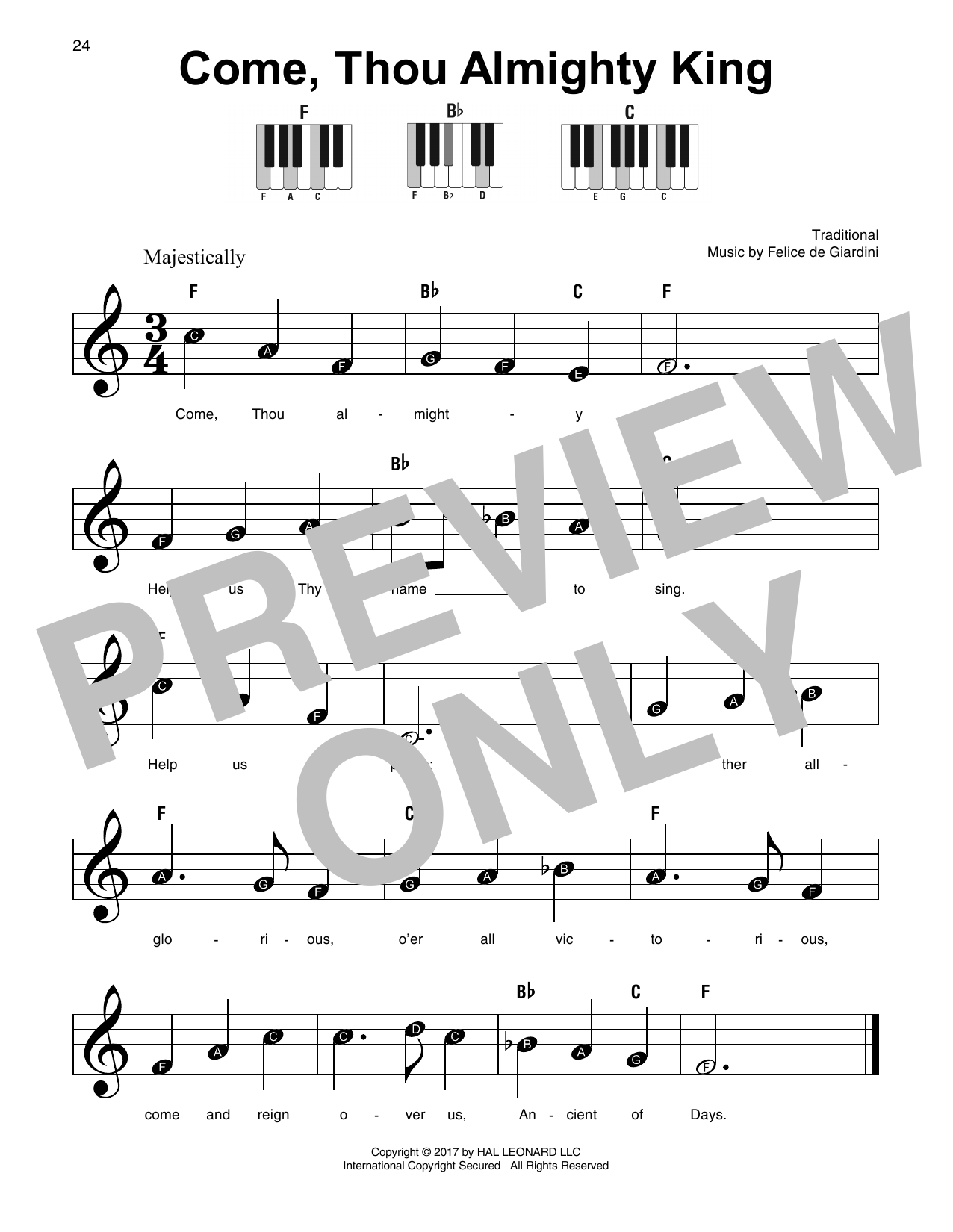 Produktbild zu: Come, Thou Almighty King