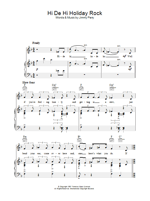 Product picture to: Hi De Hi Holiday Rock (theme from Hi De Hi)