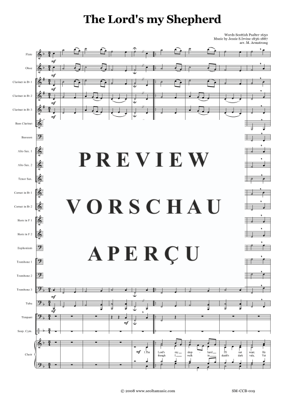 Produktgalerie: Seite 6 von 11 Der Herr ist mein Hirte, , Gemischter Chor und Concertband