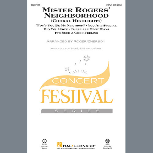 cover: Mister Rogers' Neighborhood (Choral Highlights) (arr. Roger Emerson), Fred Rogers, Chor
