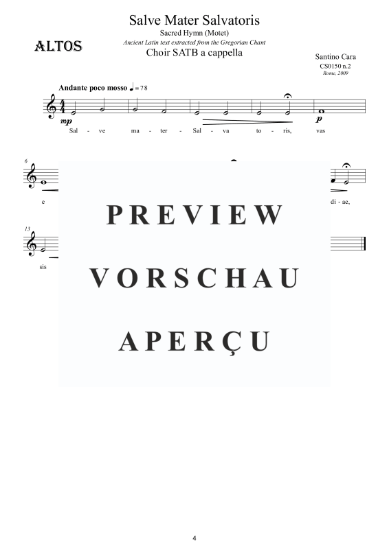 Product gallery: Page 5 of 7 Salve Mater Salvatoris, , Mixed Chorus