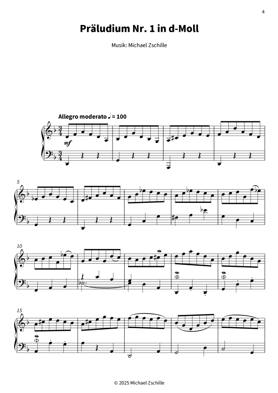 Produktgalerie: Seite 1 von 11 Vier Präludien, , Klavier Solo