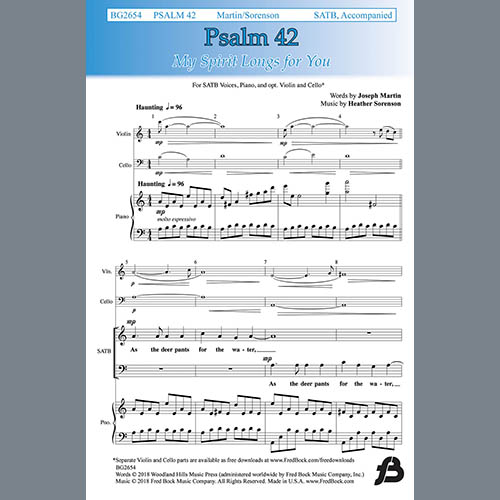 cover: Psalm 42, Heather Sorenson