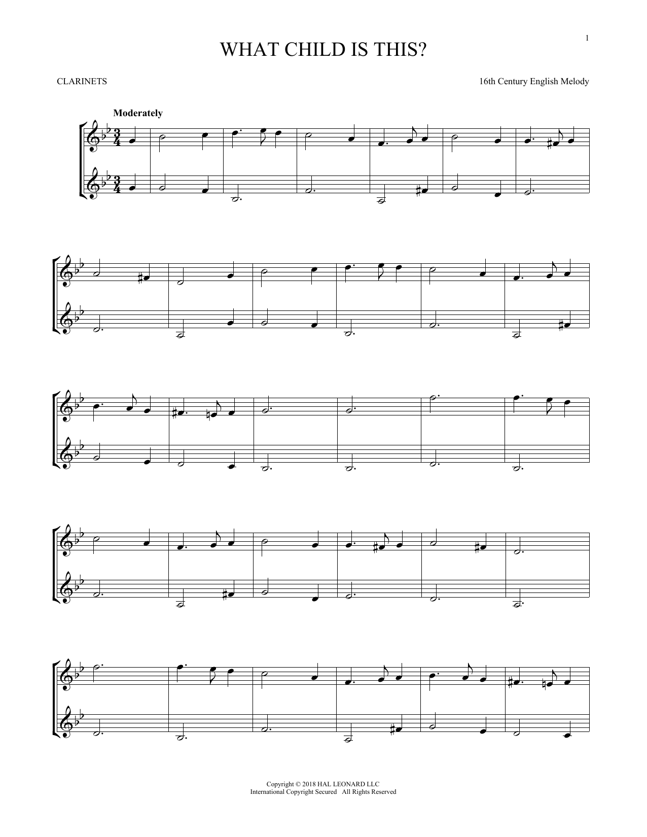 Product gallery: Page 1 of 1 What Child Is This?, 16th Century English Melody
