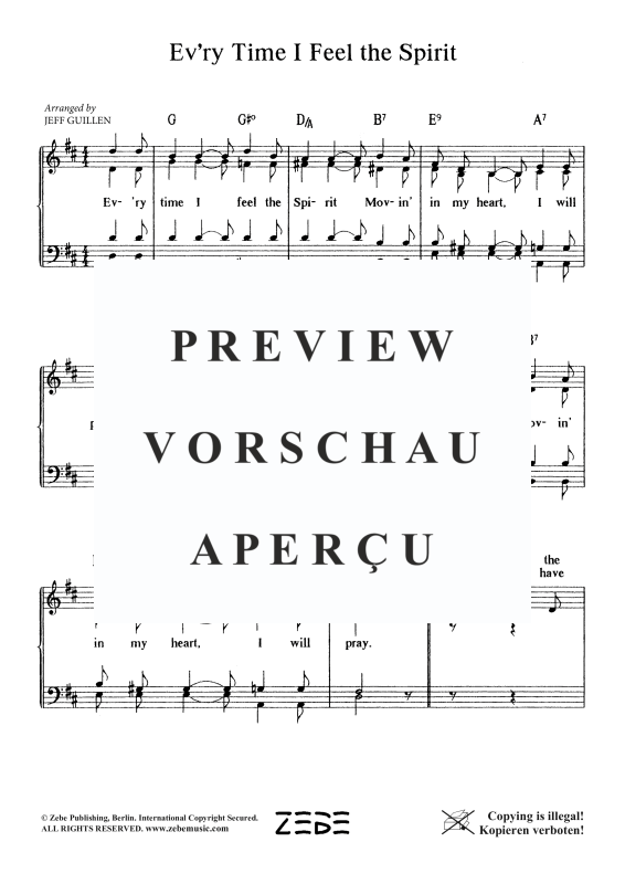 Produktgalerie: Seite 3 von 4 Ev´ry Time I Feel the Spirit, , Gemischter Chor