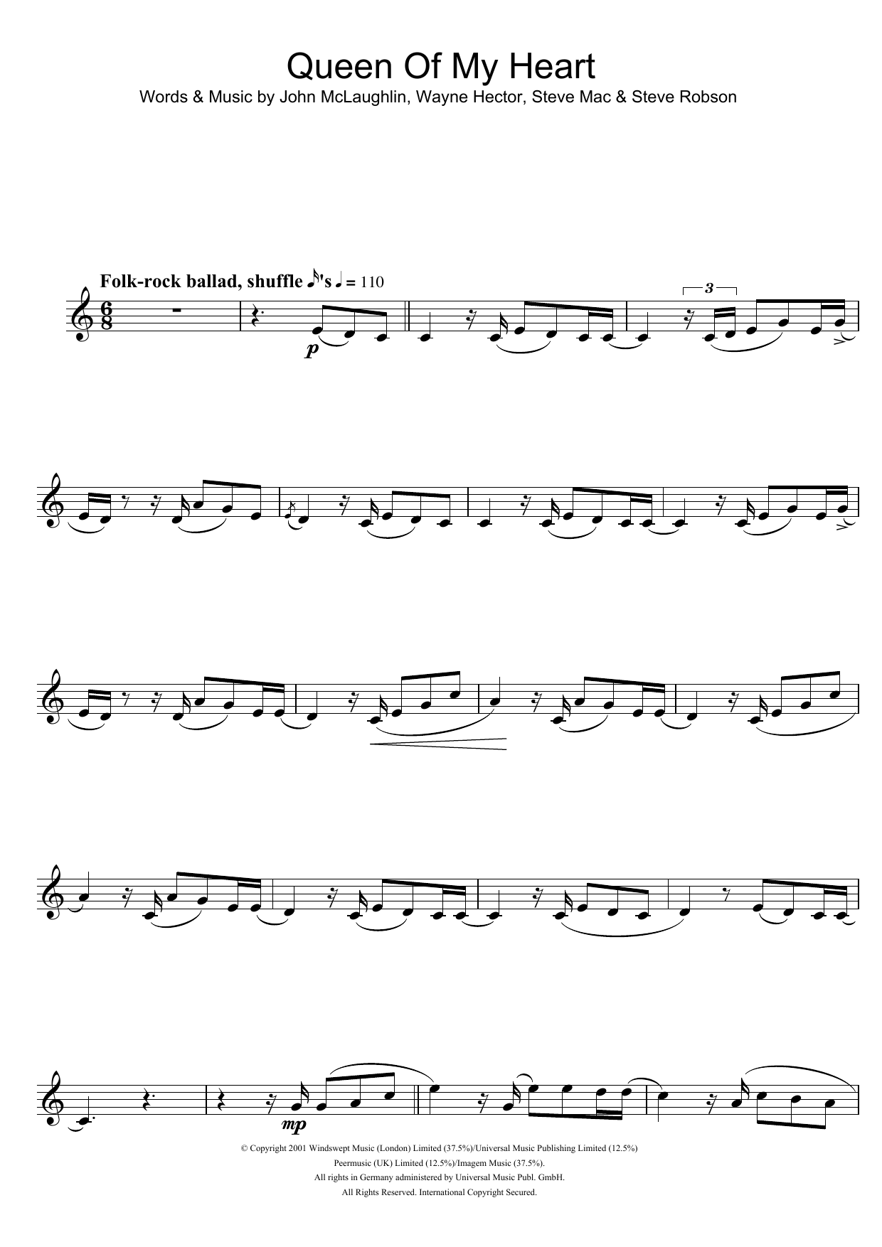 Product gallery: Page 1 of 1 Queen Of My Heart, Westlife