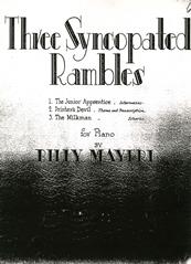 cover: The Junior Apprentice (from 'Three Syncopated Rambles'), Billy Mayerl