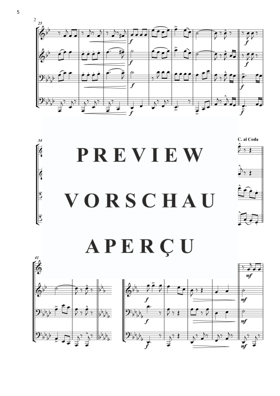 Produktgalerie: Seite 7 von 11 Weinfest in Böhmen, , Blechbläser Quartett - Partitur