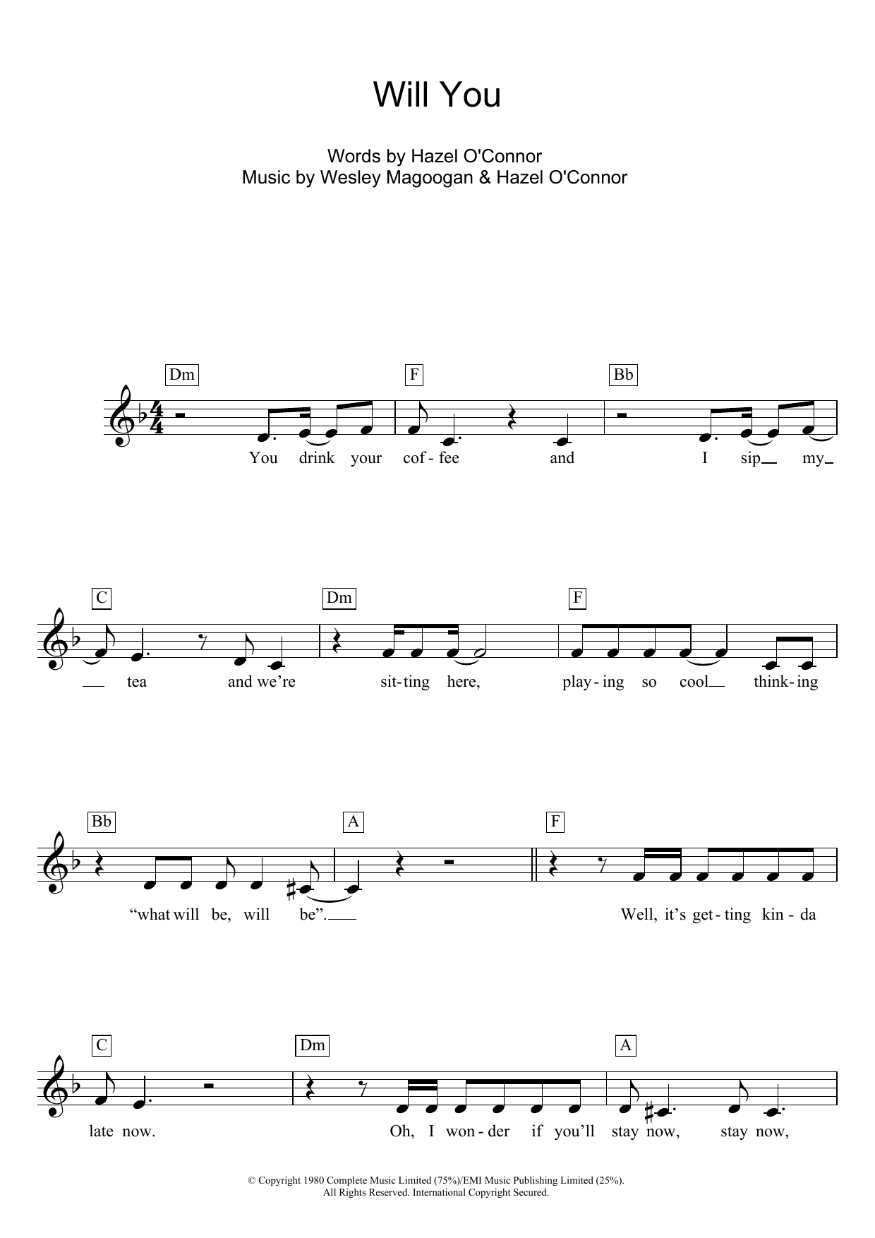 Produktbild zu: Will You