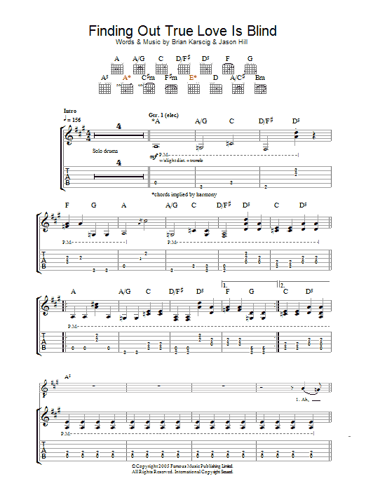 Produktgalerie: Seite 1 von 1 Finding Out True Love Is Blind, Louis XIV, Gitarre