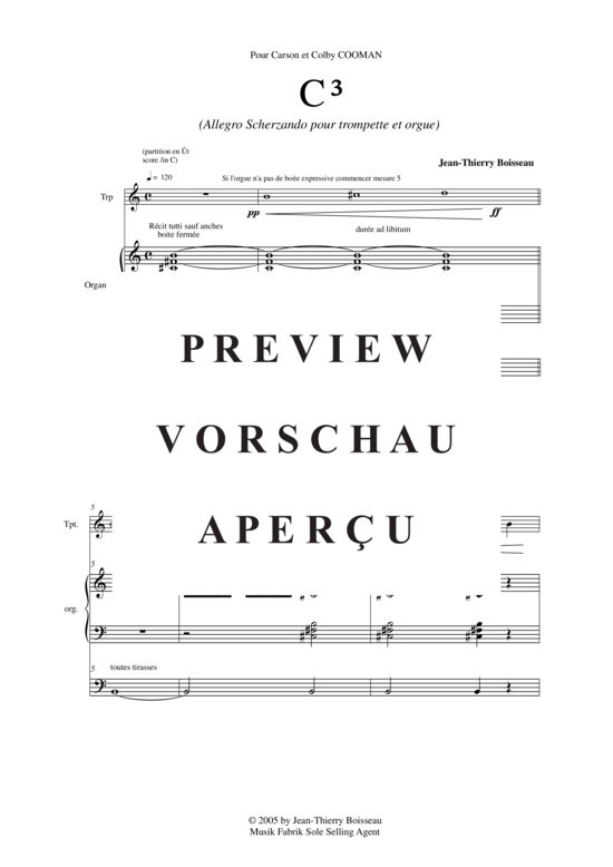 Produktgalerie: Seite 6 von 21 C3 , , (Trompete in B/C + Orgel)